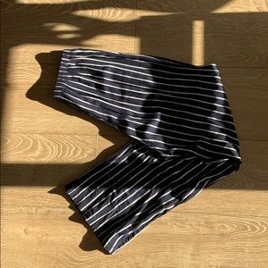 Brandy Melville Navy and white striped pant